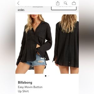 Billabong NWT Easy Movin Button Up Shirt size Small